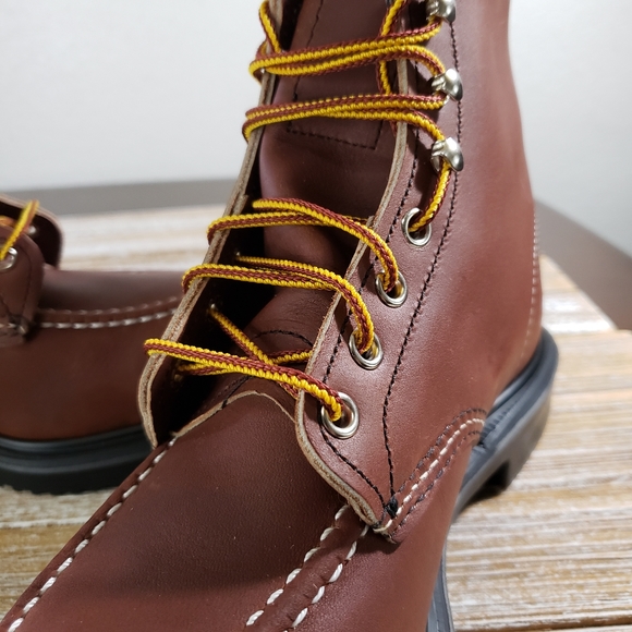 Red Wing Shoes Men's Brown Leather Boots 8249 New - Picture 7 of 14